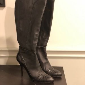 Cesare Paciotti leather knee-high boots